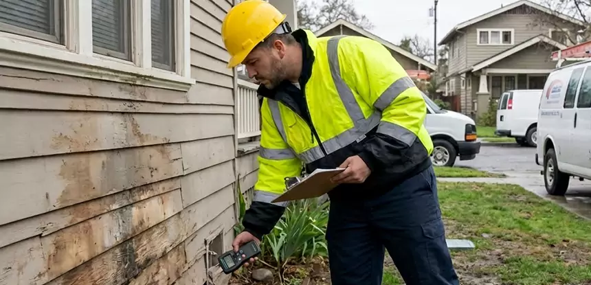 Water Damage Exterior Wall Winston
